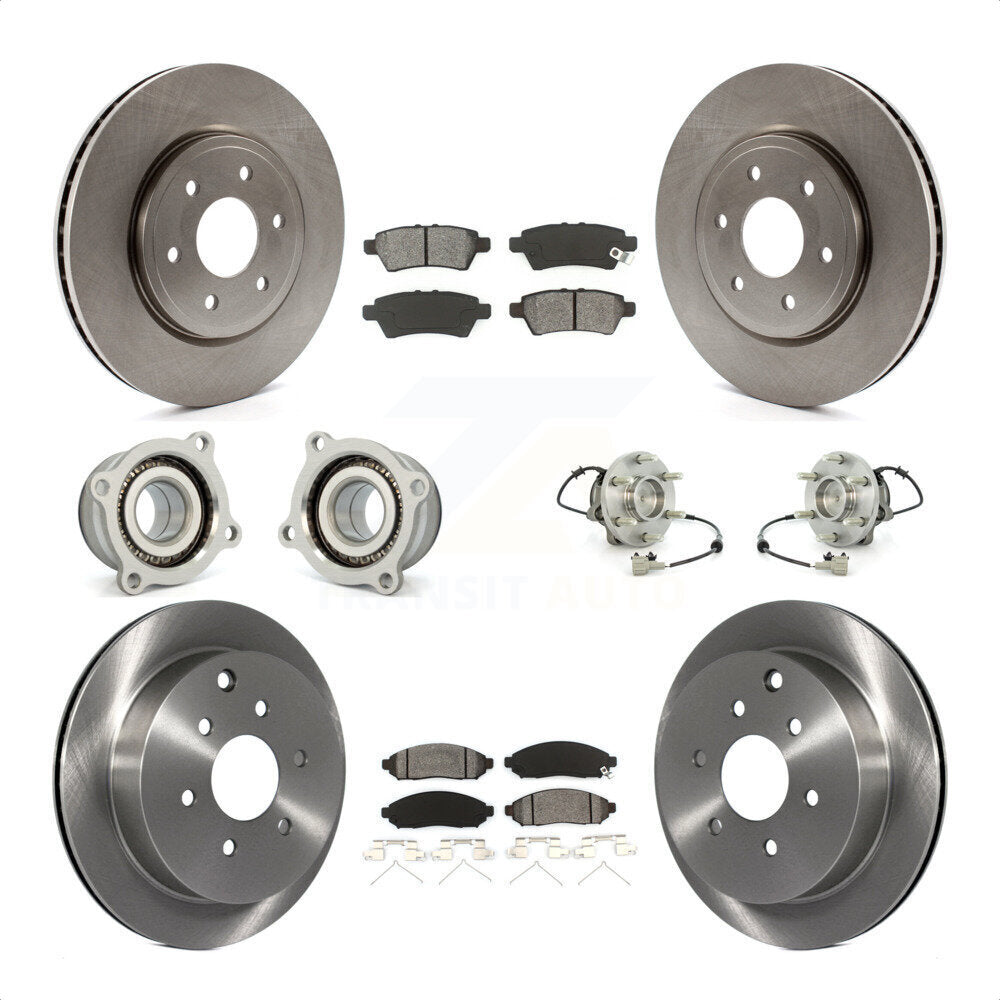 [Avant + Arrière] Kit d'ensemble roulement de roue et moyeu pour 2006-2007 Nissan Xterra RWD avec Automatic transmission KBB-109853 par Transit Auto