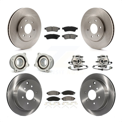 [Avant + Arrière] Kit d'ensemble roulement de roue et moyeu pour Nissan Frontier KBB-109854 par Transit Auto