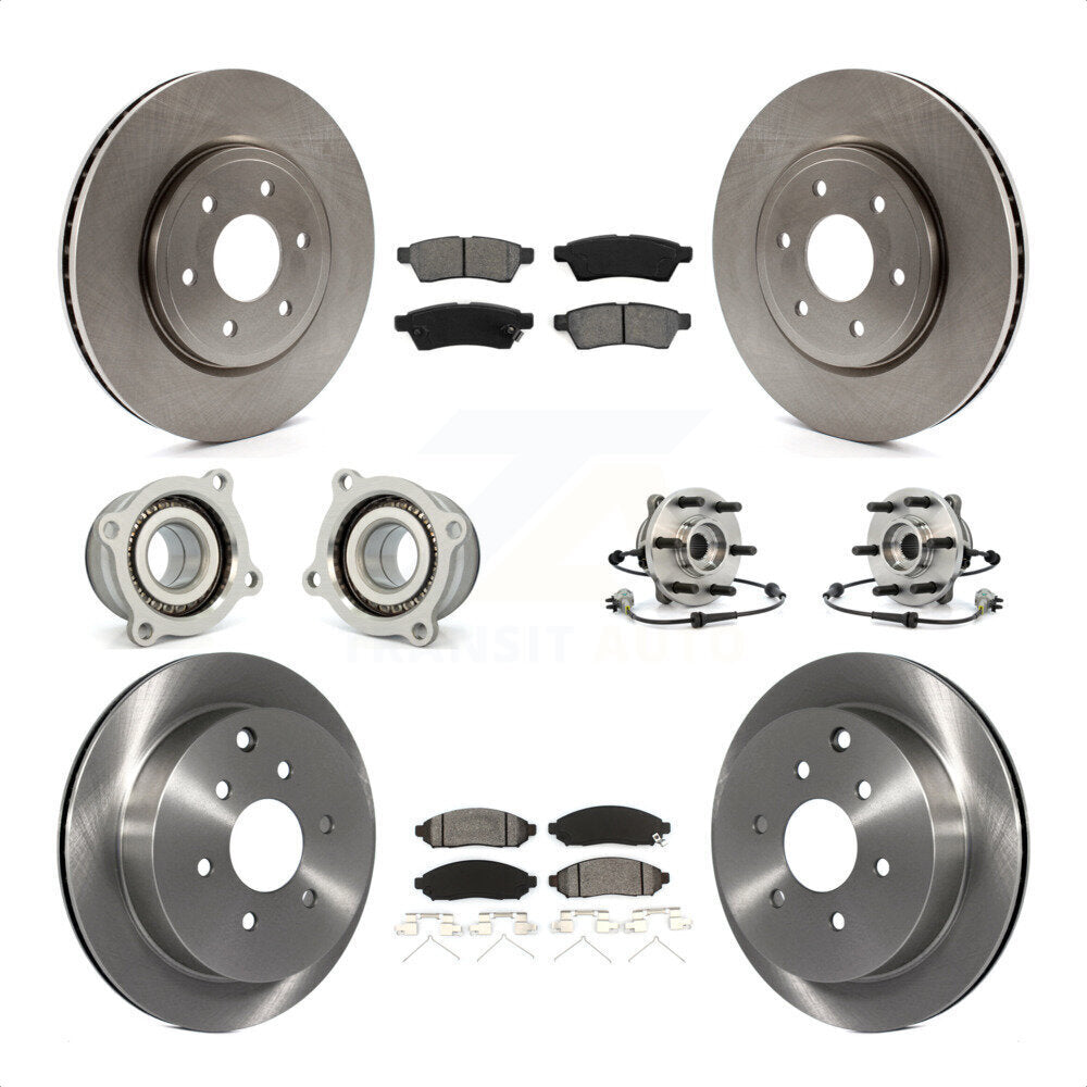[Avant + Arrière] Kit d'ensemble roulement de roue et moyeu pour Nissan Frontier Xterra Suzuki Equator KBB-109855 par Transit Auto