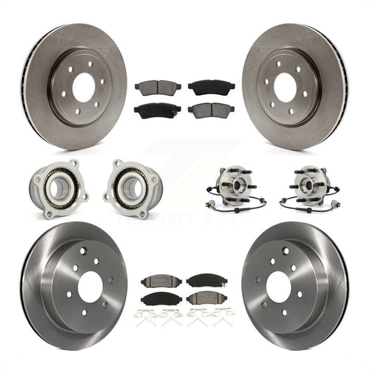 [Avant + Arrière] Kit d'ensemble roulement de roue et moyeu pour Nissan Frontier Xterra Suzuki Equator KBB-109855 par Transit Auto