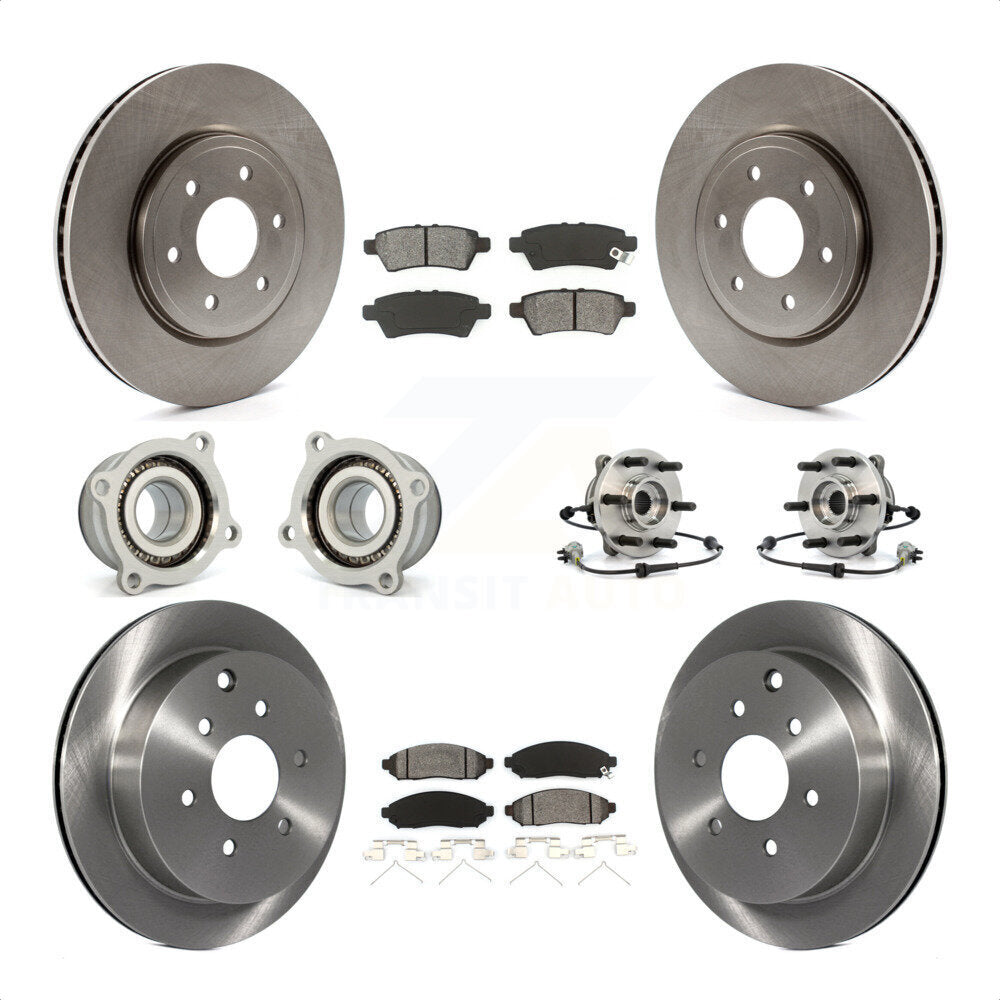 [Avant + Arrière] Kit d'ensemble roulement de roue et moyeu pour 2006-2007 Nissan Xterra 4WD avec Automatic transmission KBB-109856 par Transit Auto