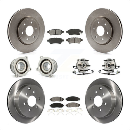 [Avant + Arrière] Kit d'ensemble roulement de roue et moyeu pour 2006-2007 Nissan Xterra 4WD avec Automatic transmission KBB-109856 par Transit Auto
