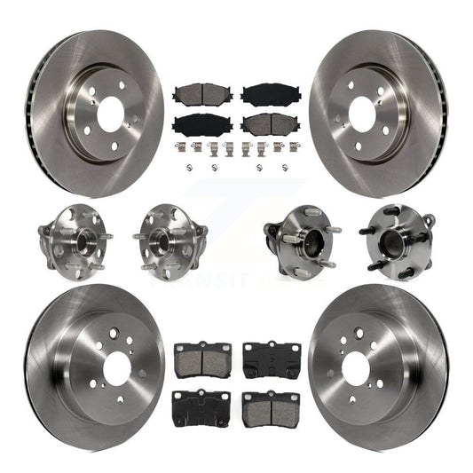 [Avant + Arrière] Kit d'ensemble roulement de roue et moyeu pour 2010-2013 Lexus IS250 C avec RWD Vehicles Built Canadian Market KBB-109857