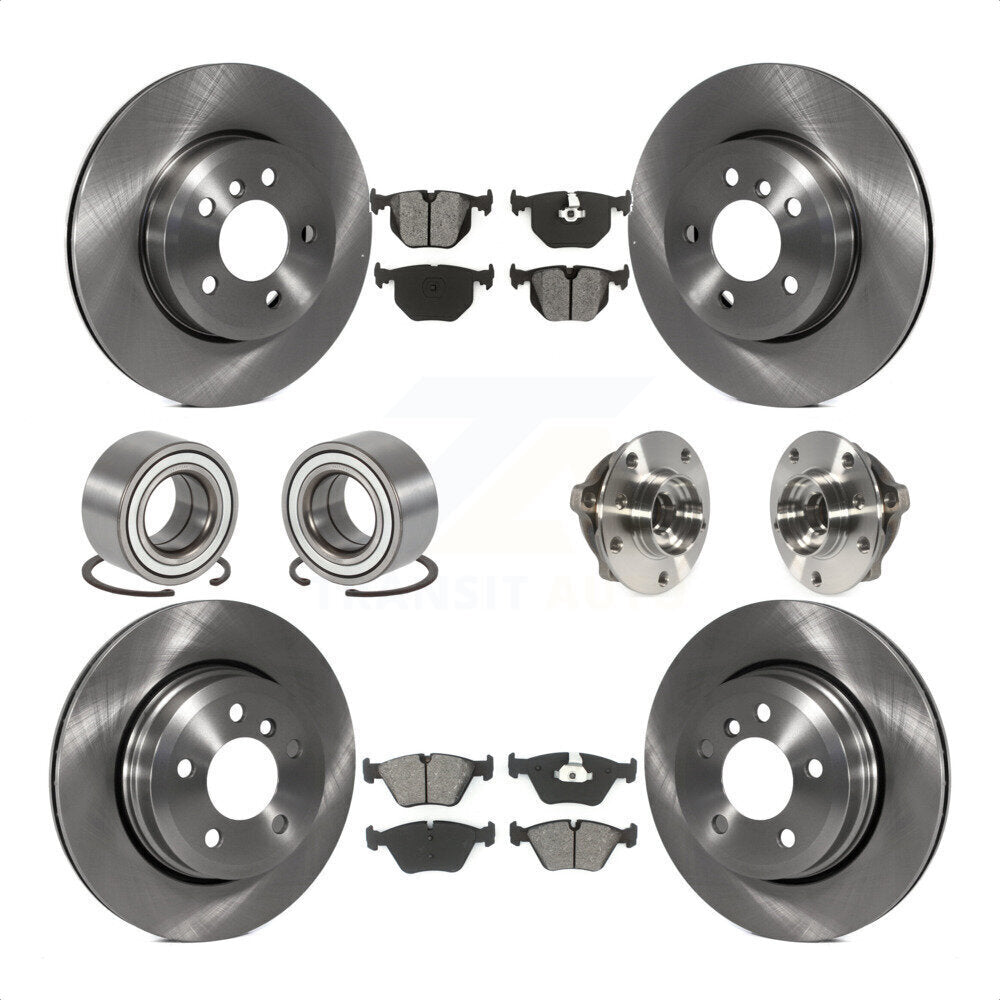 [Avant + Arrière] Kit d'ensemble roulement de roue et moyeu pour 2010 BMW X3 KBB-109871 par Transit Auto