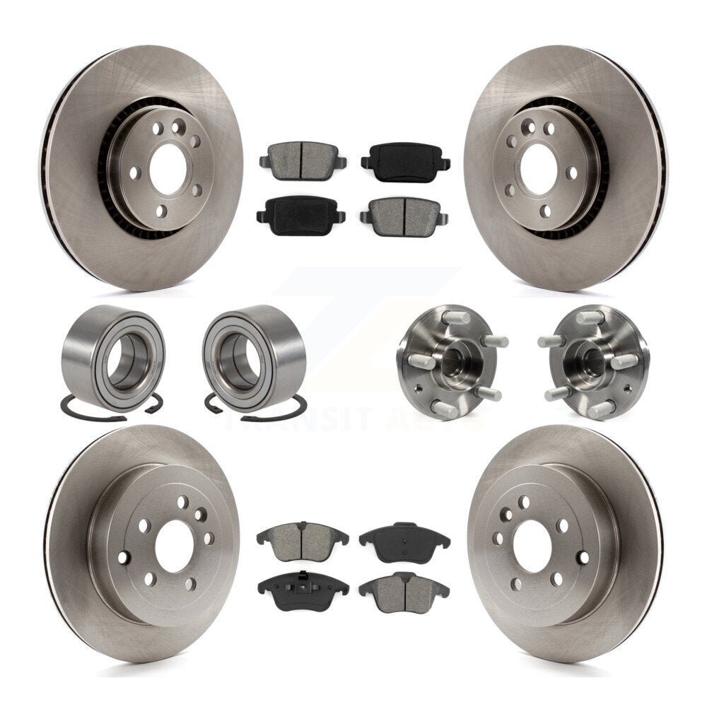 [Avant + Arrière] Kit d'ensemble roulement de roue et moyeu pour 2008-2011 Land Rover LR2 KBB-109872