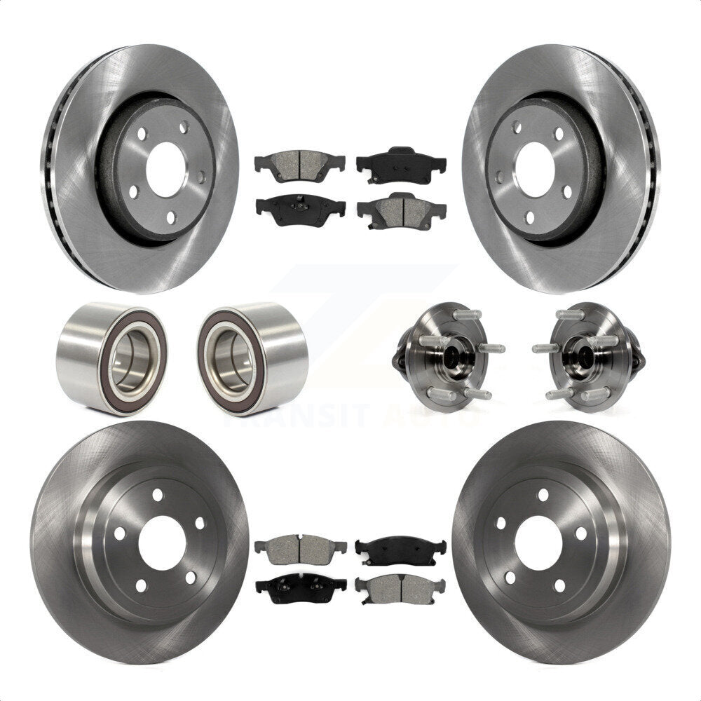 [Avant + Arrière] Kit d'ensemble roulement de roue et moyeu pour Dodge Durango KBB-109873 par Transit Auto