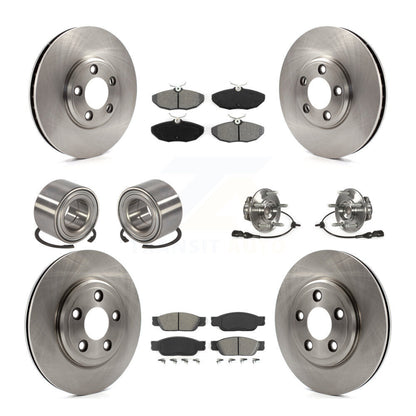 [Avant + Arrière] Kit d'ensemble roulement de roue et moyeu pour 2000-2002 Jaguar S-Type avec 35.43" ABS Cord KBB-109876