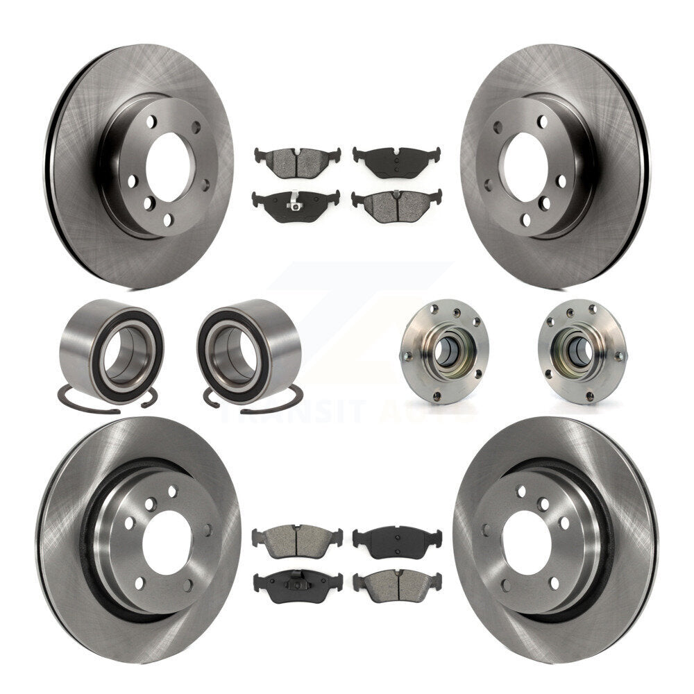 [Avant + Arrière] Kit d'ensemble roulement de roue et moyeu pour 1998 BMW 328i 328is avec 294mm Diameter Rotor KBB-109925