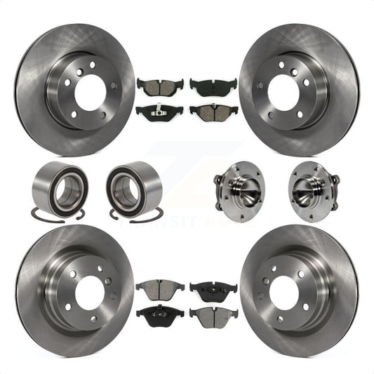 [Avant + Arrière] Kit d'ensemble roulement de roue et moyeu pour 2007 BMW 323i avec 312mm Diameter Rotor KBB-109931 par Transit Auto