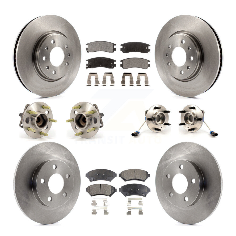 [Avant + Arrière] Kit d'ensemble roulement de roue et moyeu pour 2003-2004 Cadillac Seville avec Solid Rotor KBB-110162