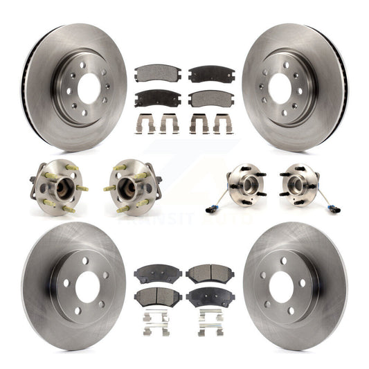 [Avant + Arrière] Kit d'ensemble roulement de roue et moyeu pour 2003-2004 Cadillac Seville avec Solid Rotor KBB-110162
