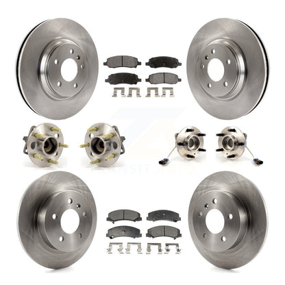 [Avant + Arrière] Kit d'ensemble roulement de roue et moyeu pour 2006-2011 Buick Lucerne 4.6L KBB-110165