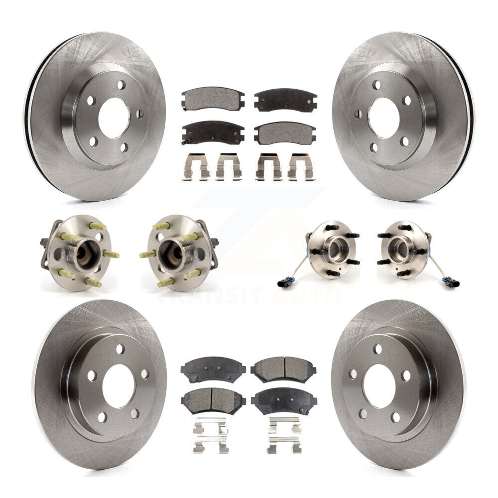 [Avant + Arrière] Kit d'ensemble roulement de roue et moyeu pour 2005 Buick LeSabre Pontiac Bonneville Park Avenue KBB-110168