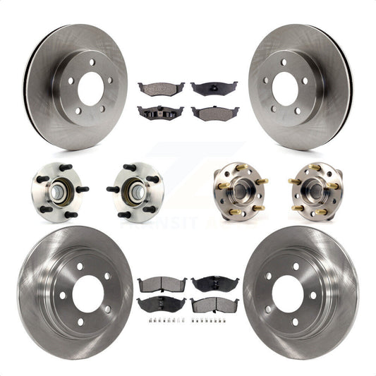 [Avant + Arrière] Kit d'ensemble roulement de roue et moyeu pour Chrysler Dodge Intrepid Concorde LHS Eagle Vision New Yorker KBB-110172 par Transit Auto