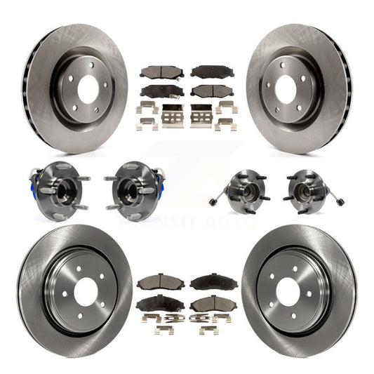 [Avant + Arrière] Kit d'ensemble roulement de roue et moyeu pour 2006-2008 Cadillac XLR Naturally Aspirated avec Heavy Duty Brakes KBB-110181