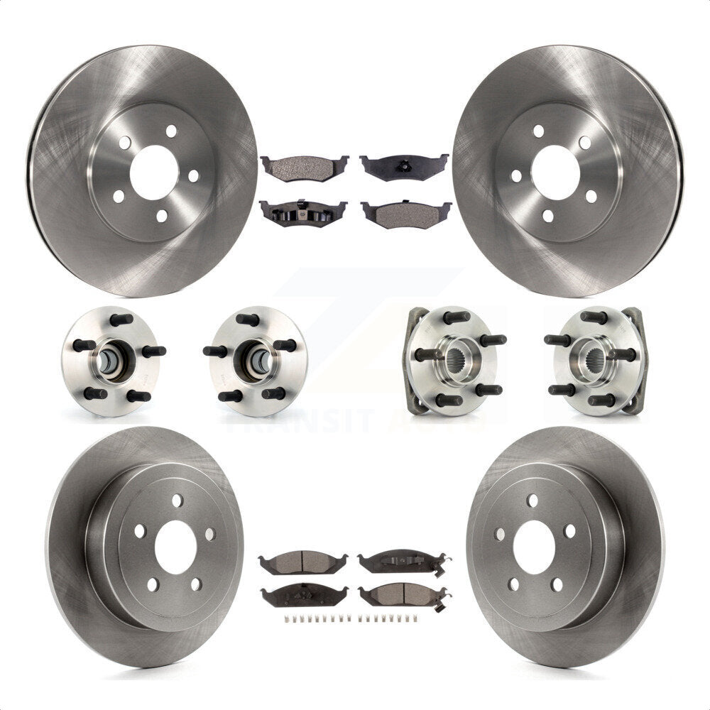 [Avant + Arrière] Kit d'ensemble roulement de roue et moyeu pour Dodge Stratus Chrysler Cirrus Plymouth Breeze KBB-110183 par Transit Auto