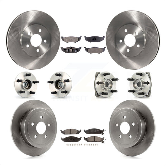 [Avant + Arrière] Kit d'ensemble roulement de roue et moyeu pour Dodge Stratus Chrysler Cirrus Plymouth Breeze KBB-110183 par Transit Auto