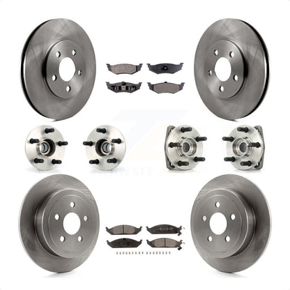 [Avant + Arrière] Kit d'ensemble roulement de roue et moyeu pour Chrysler Dodge Stratus Sebring Cirrus Plymouth Breeze KBB-110186 par Transit Auto