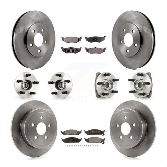 [Avant + Arrière] Kit d'ensemble roulement de roue et moyeu pour Chrysler Dodge Stratus Sebring Cirrus Plymouth Breeze KBB-110186 par Transit Auto