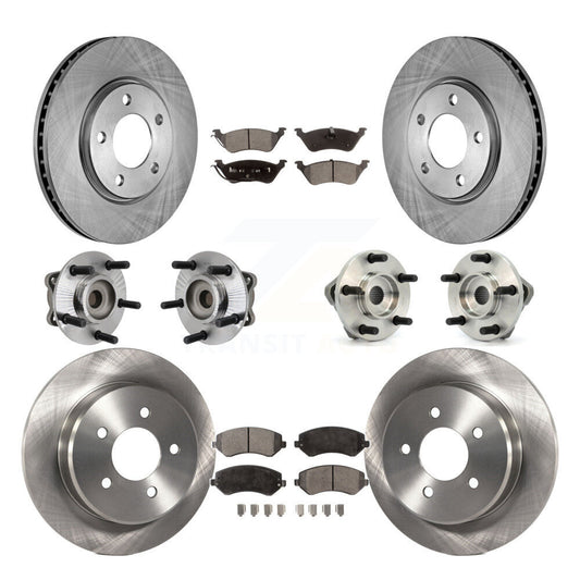 [Avant + Arrière] Kit d'ensemble roulement de roue et moyeu pour 2003 Chrysler Voyager Drum rear brakes avec Non-ABS KBB-110195