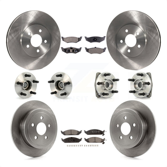 [Avant + Arrière] Kit d'ensemble roulement de roue et moyeu pour Dodge Stratus Chrysler Cirrus Plymouth Breeze KBB-110201 par Transit Auto