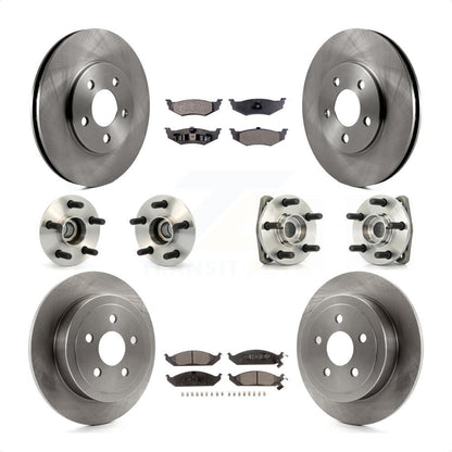 [Avant + Arrière] Kit d'ensemble roulement de roue et moyeu pour Chrysler Sebring Cirrus Dodge Stratus Plymouth Breeze KBB-110204 par Transit Auto