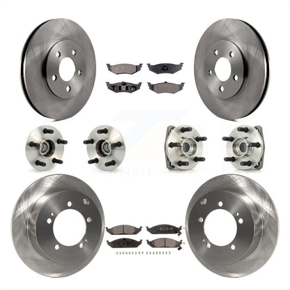 [Avant + Arrière] Kit d'ensemble roulement de roue et moyeu pour 2000 Dodge Stratus 4-Wheel ABS avec 14" Factory Wheels KBB-110205 par Transit Auto