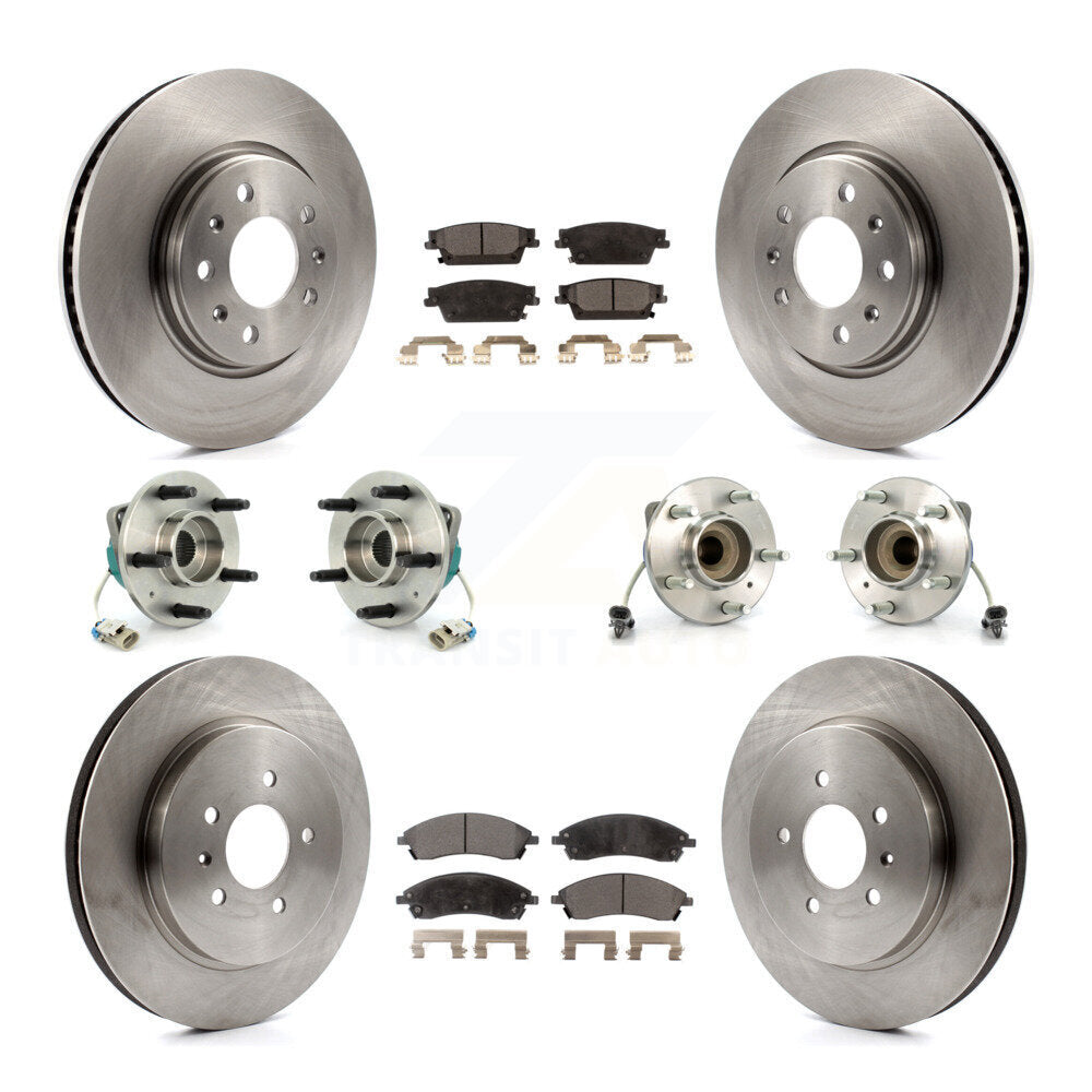 [Avant + Arrière] Kit d'ensemble roulement de roue et moyeu pour 2006-2007 Cadillac CTS Base avec Sport Suspension KBB-110206