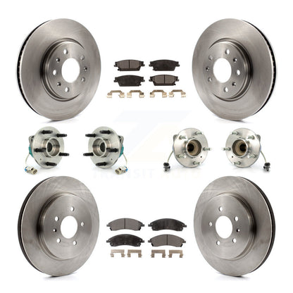 [Avant + Arrière] Kit d'ensemble roulement de roue et moyeu pour 2006-2007 Cadillac CTS Base avec Sport Suspension KBB-110206