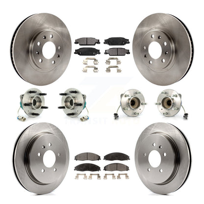 [Avant + Arrière] Kit d'ensemble roulement de roue et moyeu pour Cadillac CTS avec Standard Suspension KBB-110208