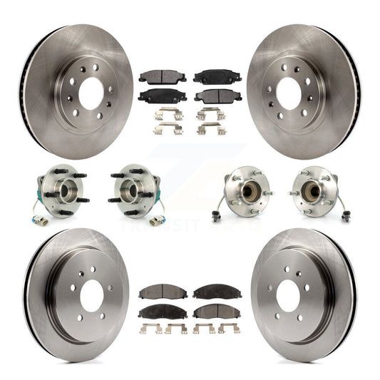 [Avant + Arrière] Kit d'ensemble roulement de roue et moyeu pour Cadillac CTS avec Standard Suspension KBB-110208