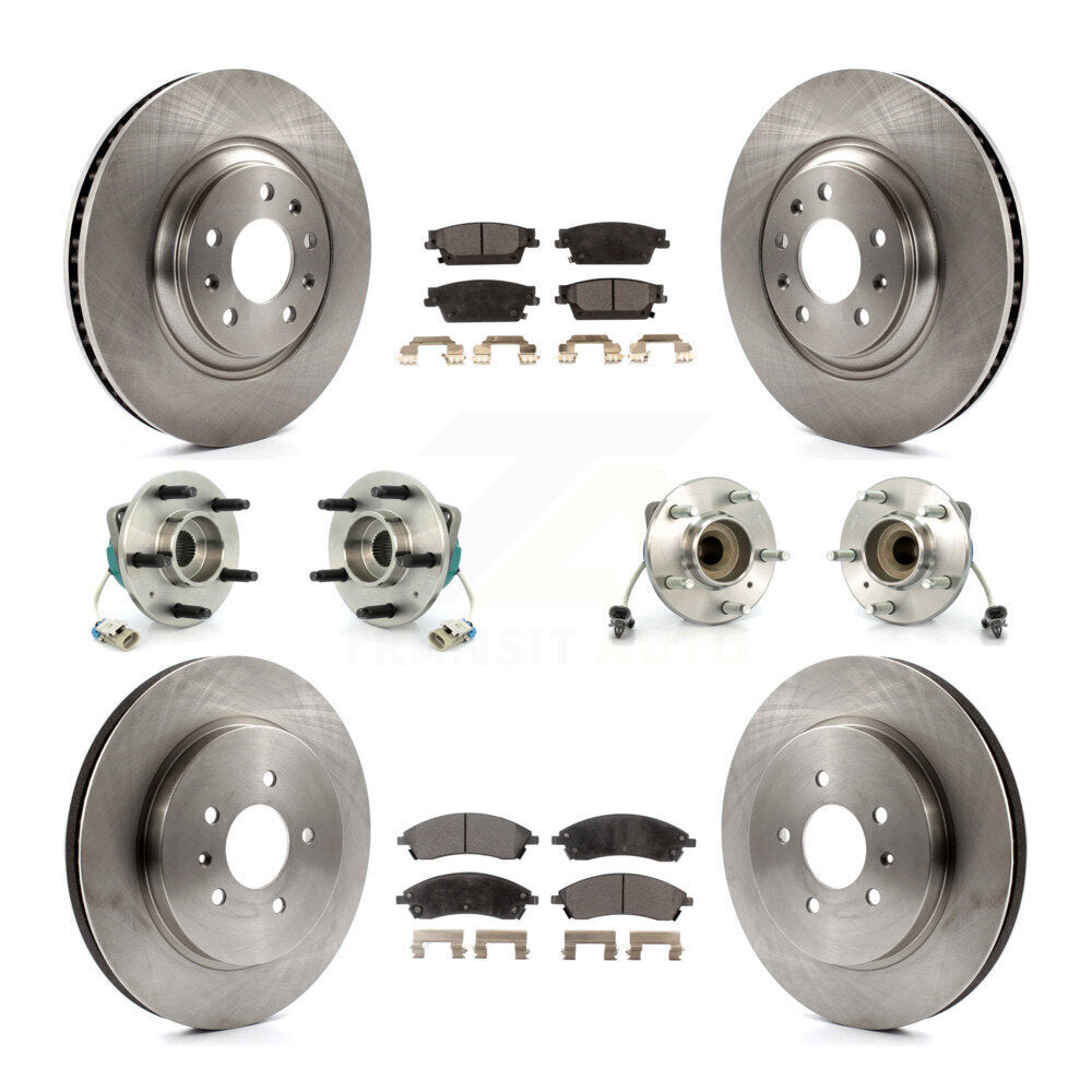 [Avant + Arrière] Kit d'ensemble roulement de roue et moyeu pour 2006-2007 Cadillac CTS Base avec Sport Suspension KBB-110209