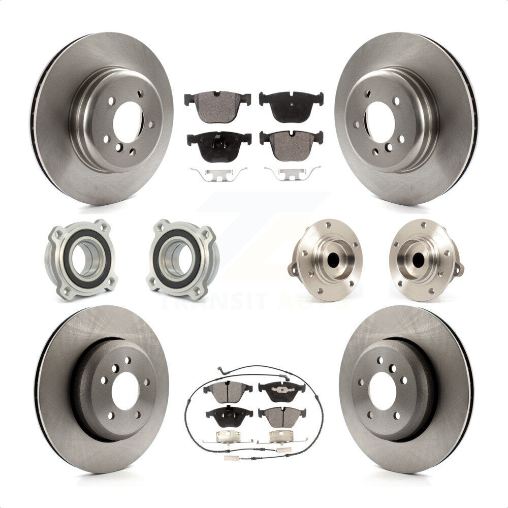 [Avant + Arrière] Kit d'ensemble roulement de roue et moyeu pour BMW 535i 550i 545i KBB-110213 par Transit Auto