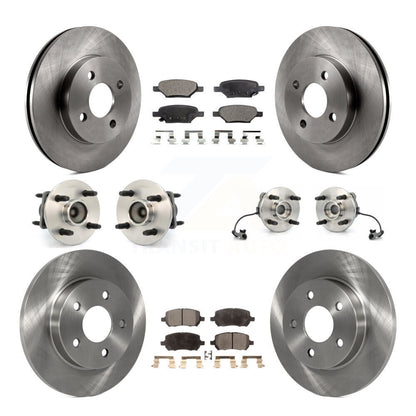 [Avant + Arrière] Kit d'ensemble roulement de roue et moyeu pour 2010 Pontiac G5 4-Wheel ABS avec 4 Lug Wheels KBB-110221