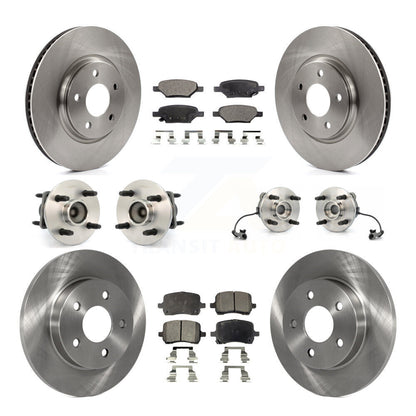 [Avant + Arrière] Kit d'ensemble roulement de roue et moyeu pour 2004-2007 Saturn Ion Supercharged avec 4-Wheel ABS avec 4 Lug Wheels KBB-110222