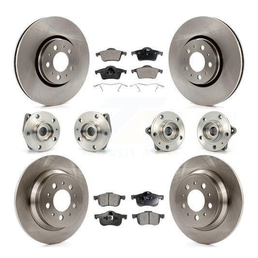 [Avant + Arrière] Kit d'ensemble roulement de roue et moyeu pour 2008 Volvo S60 AWD avec 316mm Diameter Rotor KBB-110230