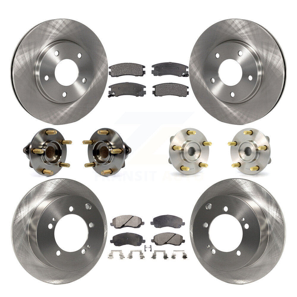 [Avant + Arrière] Kit d'ensemble roulement de roue et moyeu pour 2005 Mitsubishi Eclipse rear brakes avec 4-Wheel ABS KBB-110231