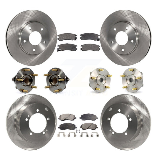 [Avant + Arrière] Kit d'ensemble roulement de roue et moyeu pour 2005 Mitsubishi Eclipse rear brakes avec 4-Wheel ABS KBB-110231