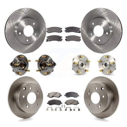 [Avant + Arrière] Kit d'ensemble roulement de roue et moyeu pour 2004-2006 Mitsubishi Galant 2.4L avec 4-Wheel ABS KBB-110232