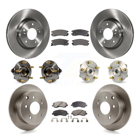 [Avant + Arrière] Kit d'ensemble roulement de roue et moyeu pour 2006 Mitsubishi Eclipse 2.4L To 10 31 05 KBB-110233