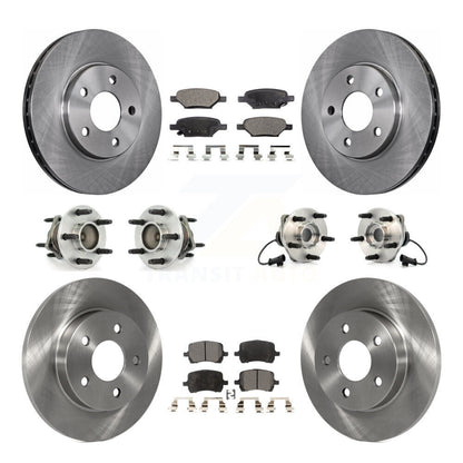 [Avant + Arrière] Kit d'ensemble roulement de roue et moyeu pour Chevrolet Malibu Pontiac G6 avec 276mm Diameter Rotor KBB-110240