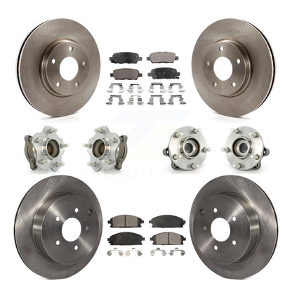 [Avant + Arrière] Kit d'ensemble roulement de roue et moyeu pour 2004-2009 Nissan Quest KBB-110244