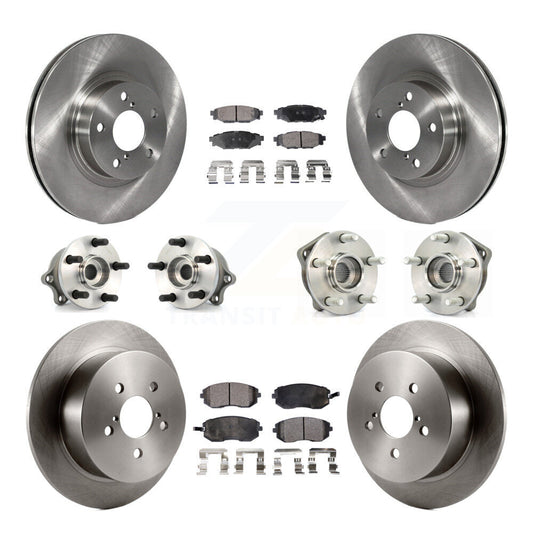 [Avant + Arrière] Kit d'ensemble roulement de roue et moyeu pour 2005 Subaru Legacy i Limited avec 277mm Diameter Rotor KBB-110245