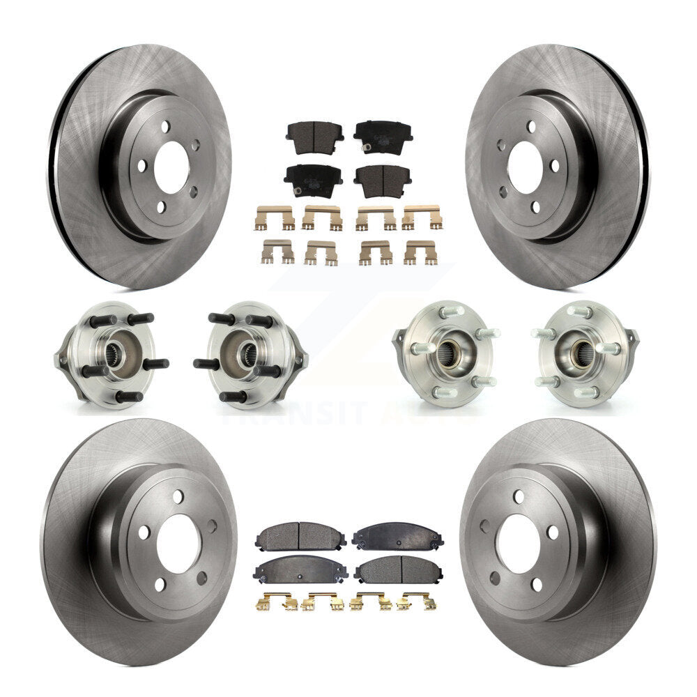 [Avant + Arrière] Kit d'ensemble roulement de roue et moyeu pour 2005-2006 Chrysler 300 AWD avec 3.5L KBB-110257