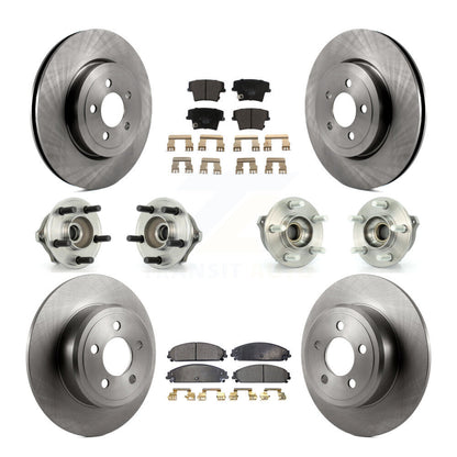 [Avant + Arrière] Kit d'ensemble roulement de roue et moyeu pour 2005-2006 Chrysler 300 AWD avec 3.5L KBB-110257
