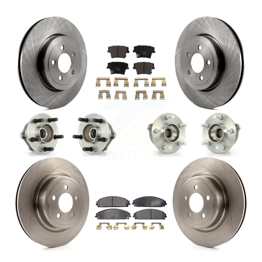 [Avant + Arrière] Kit d'ensemble roulement de roue et moyeu pour 2007-2008 Dodge Charger AWD avec 5.7L avec Police Package KBB-110259