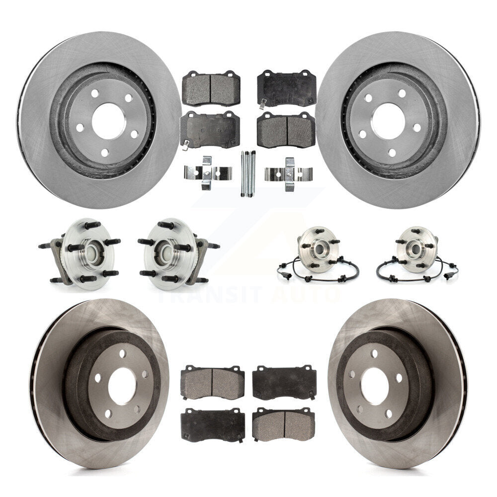 [Avant + Arrière] Kit d'ensemble roulement de roue et moyeu pour 2006-2010 Jeep Grand Cherokee SRT8 KBB-110261