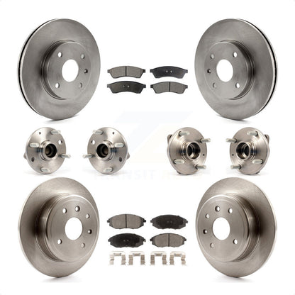 [Avant + Arrière] Kit d'ensemble roulement de roue et moyeu pour 2004-2005 Suzuki Verona Chevrolet Epica Non-ABS KBB-110268 par Transit Auto