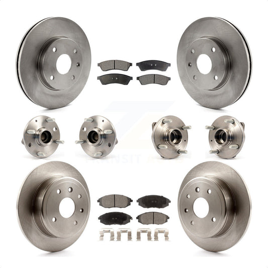 [Avant + Arrière] Kit d'ensemble roulement de roue et moyeu pour 2004-2005 Suzuki Verona Chevrolet Epica Non-ABS KBB-110268 par Transit Auto
