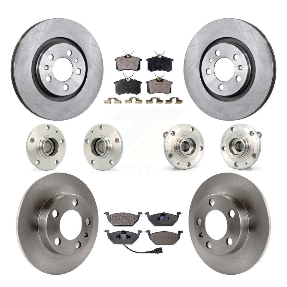 [Avant + Arrière] Kit d'ensemble roulement de roue et moyeu pour 2006 Volkswagen Jetta avec 280mm Diameter 7th 8th Digit Of VIN Is "9M" Or "1J" KBB-110269